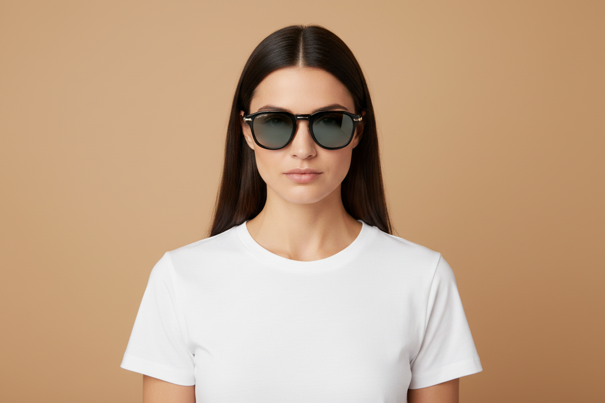 Modelo femenino llevando Gafas de Sol Maui Jim Alika MJ837 02 49 24
