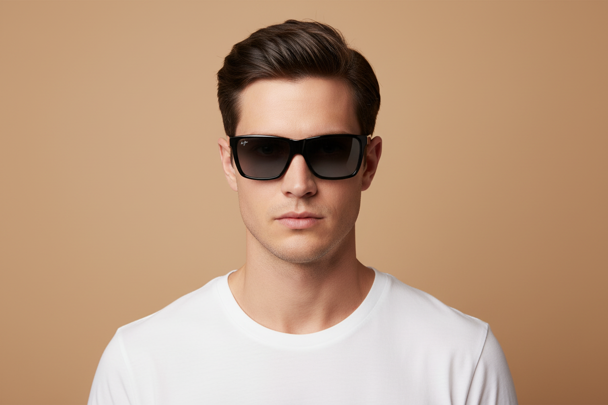Modelo masculino llevando Gafas de Sol Maui Jim Cruzem MJ864 02 57 16