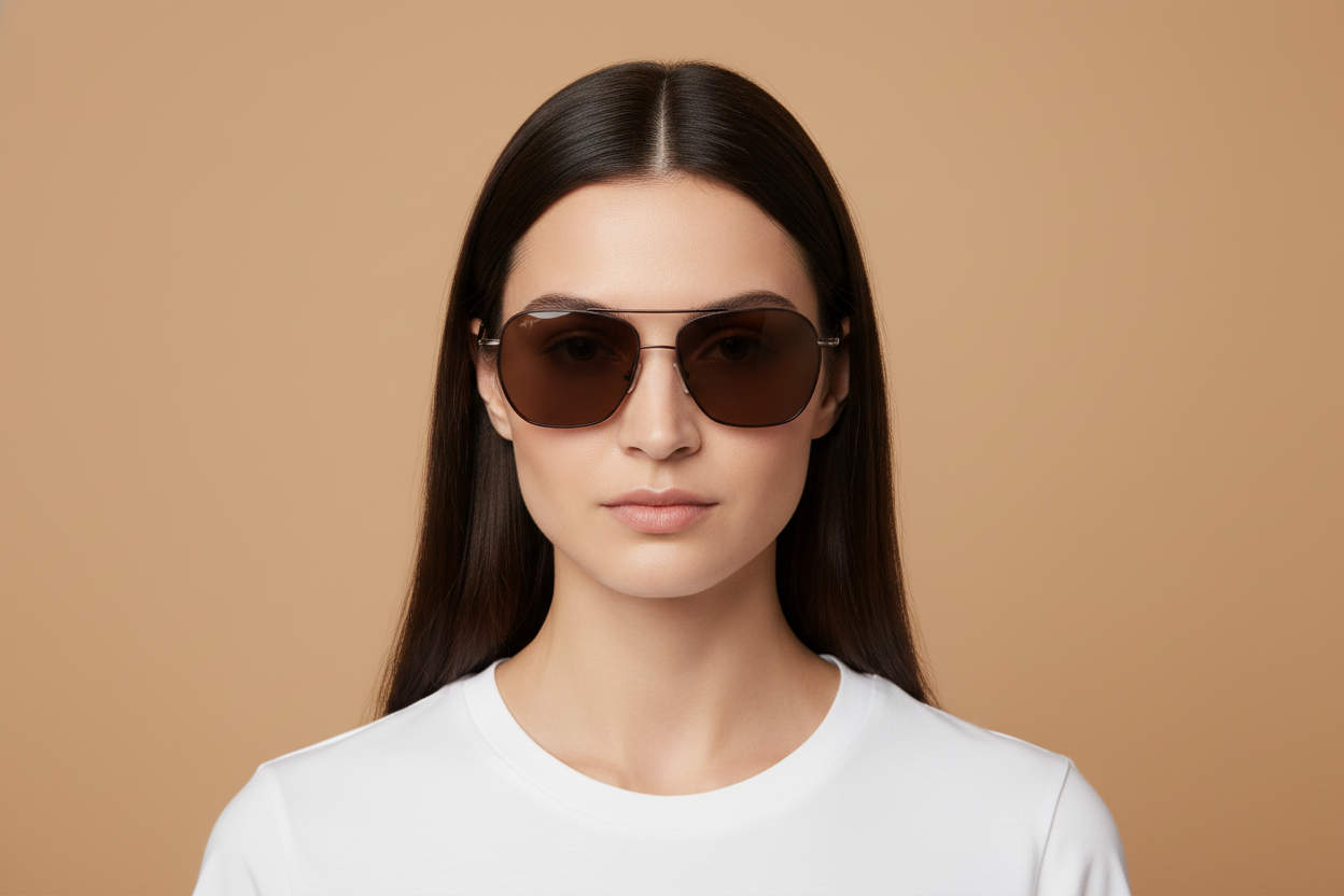 Modelo femenino llevando Gafas de Sol Maui Jim Mano MJ877 01 57 16