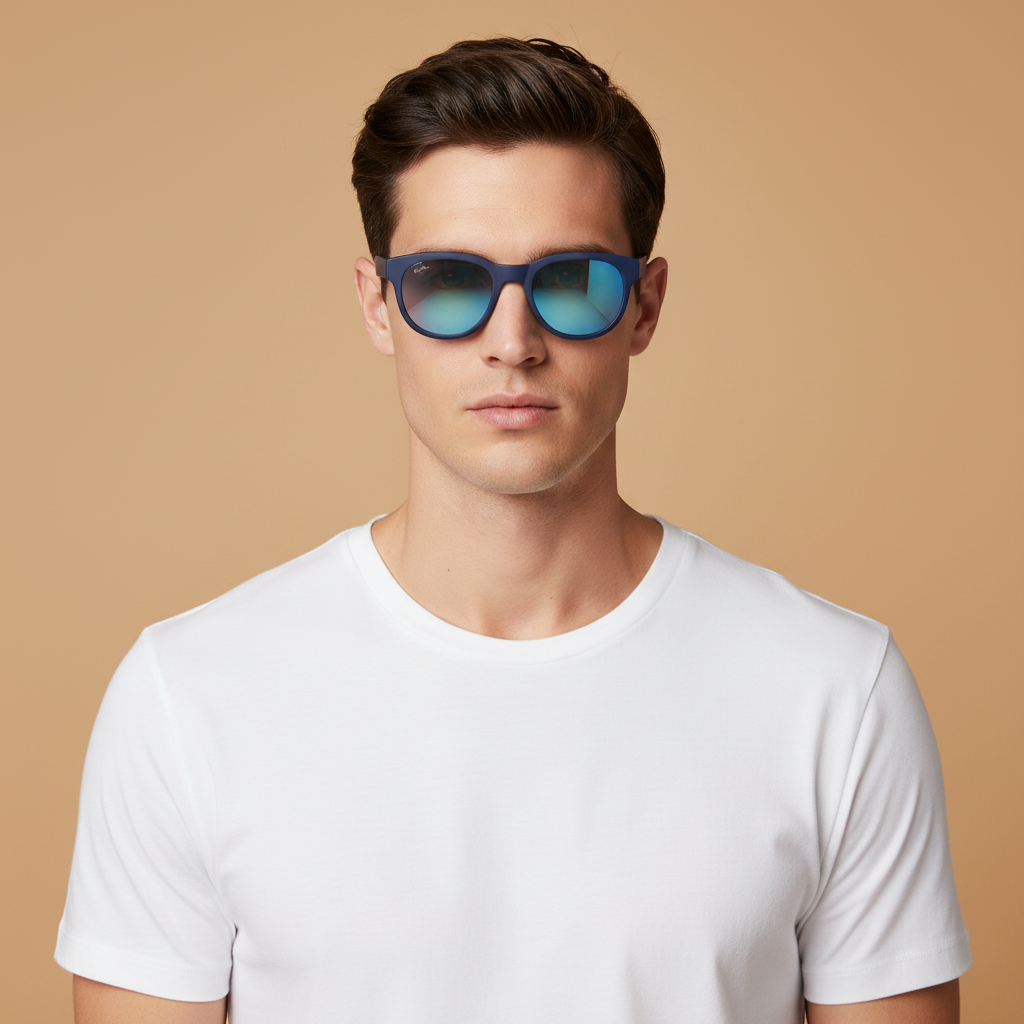 Modelo masculino llevando Gafas de Sol Maui Jim Maoli MJB668 03 52 19