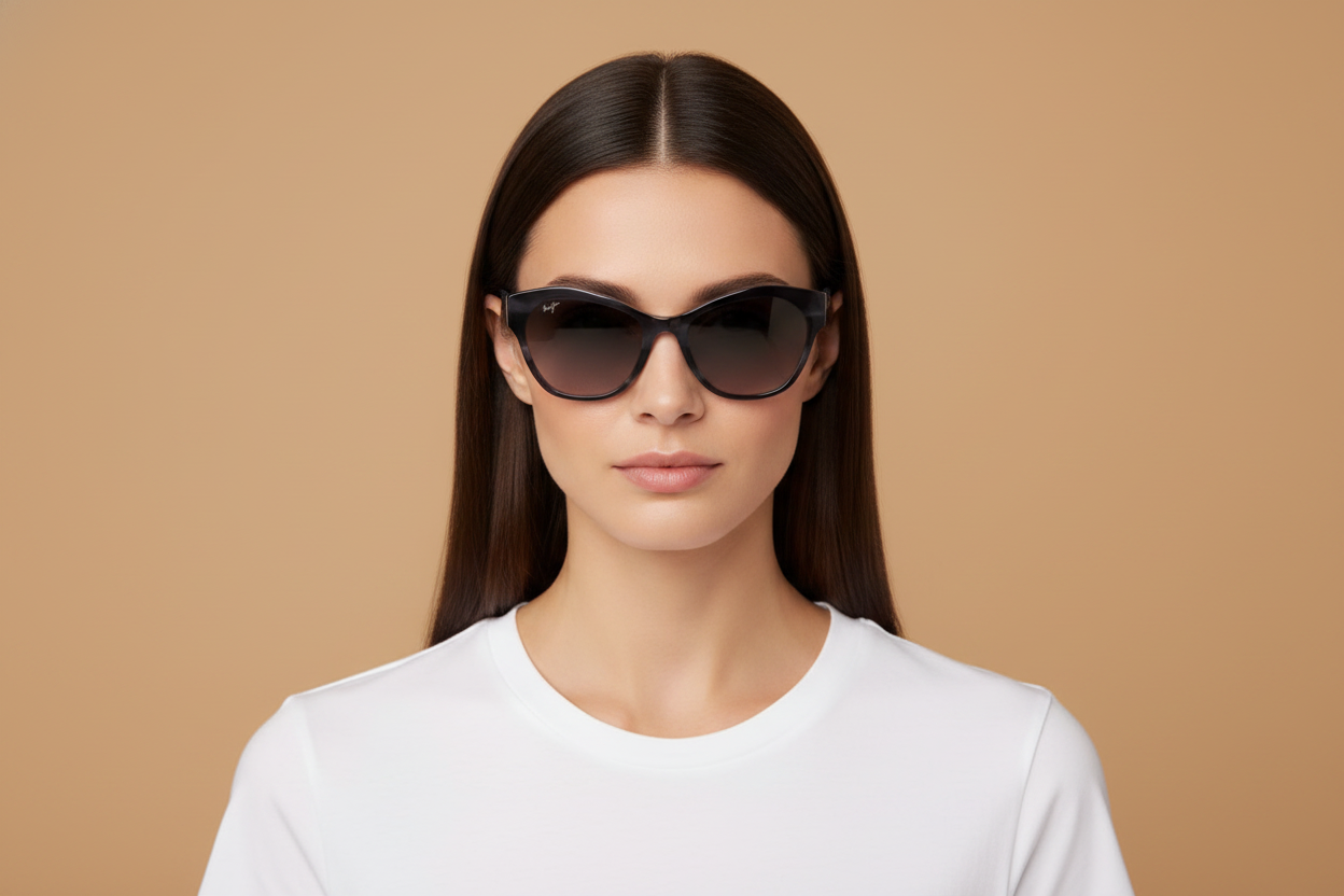 Modelo femenino llevando Gafas de Sol Maui Jim Kila MJGS819 02A 54 19