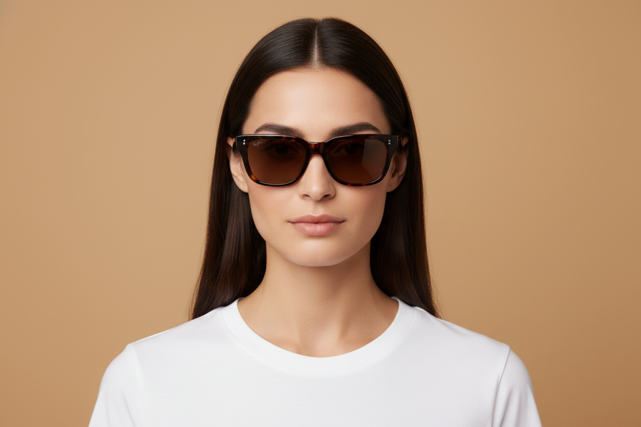 Modelo femenino llevando Gafas de Sol Maui Jim Likeke MJH894 10 54 19