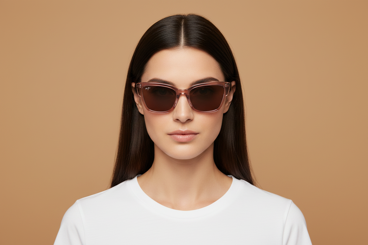 Modelo femenino llevando Gafas de Sol Maui Jim Kou MJR884 09 55 19