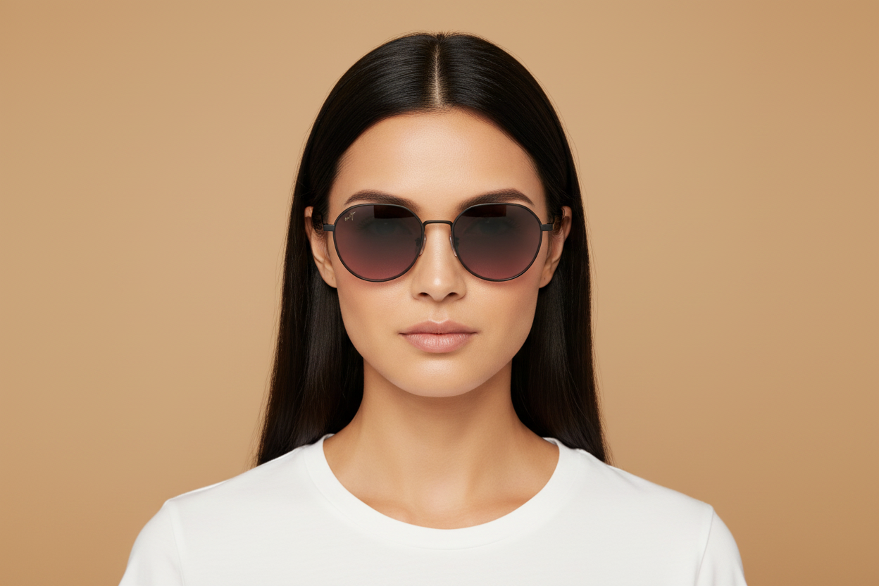 Modelo femenino llevando Gafas de Sol Maui Jim Kaulana MJRS627 01 55 19
