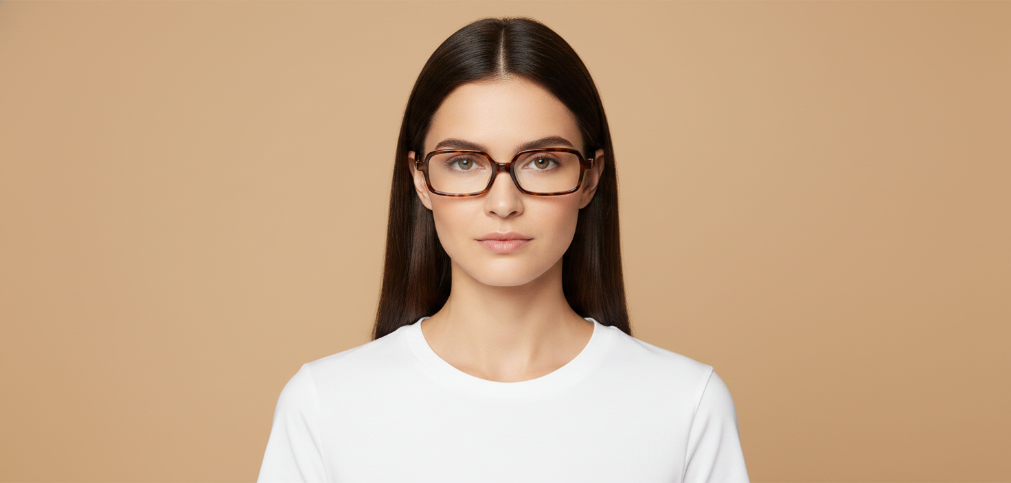 Modelo femenino llevando Gafas Graduadas Miu Miu 01YV 14L1O1 53 16