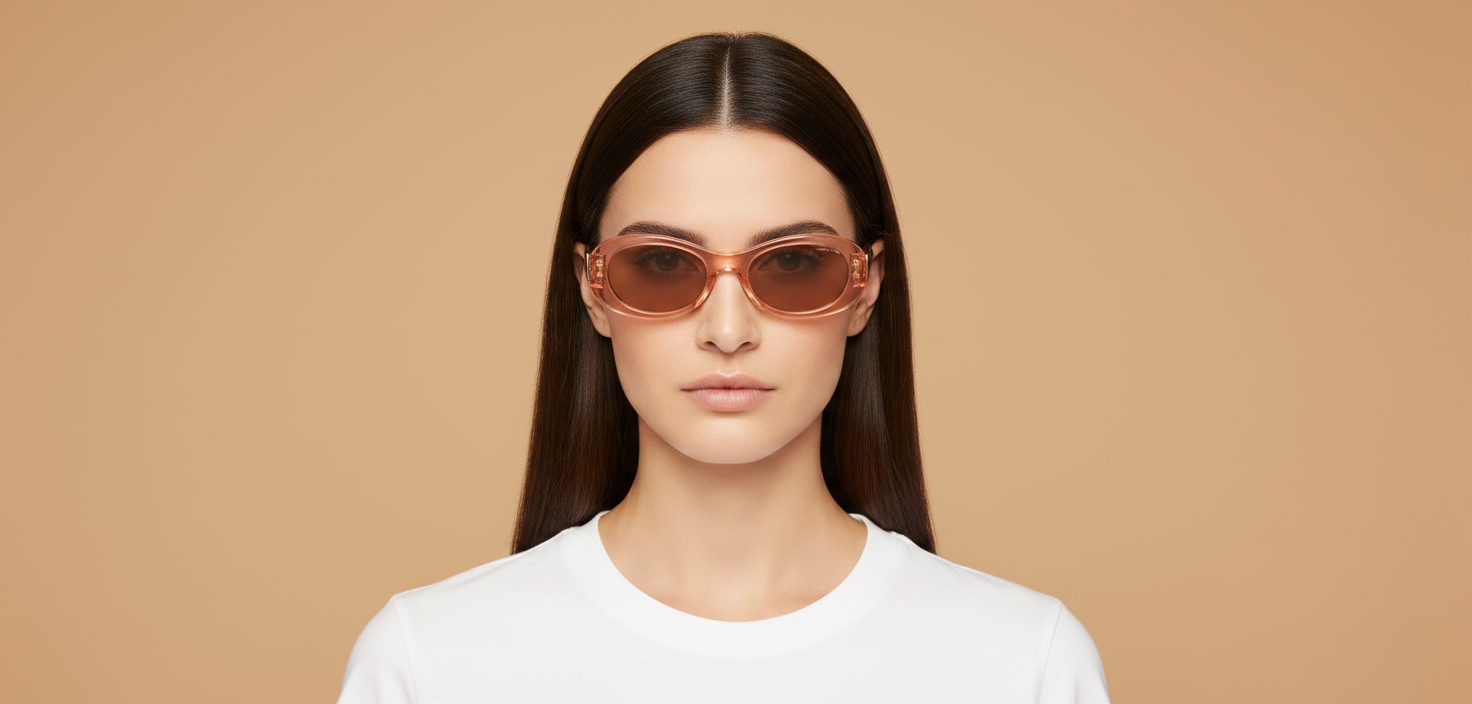 Modelo femenino llevando Gafas de Sol Miu Miu 06ZS 13T1P1 50 20