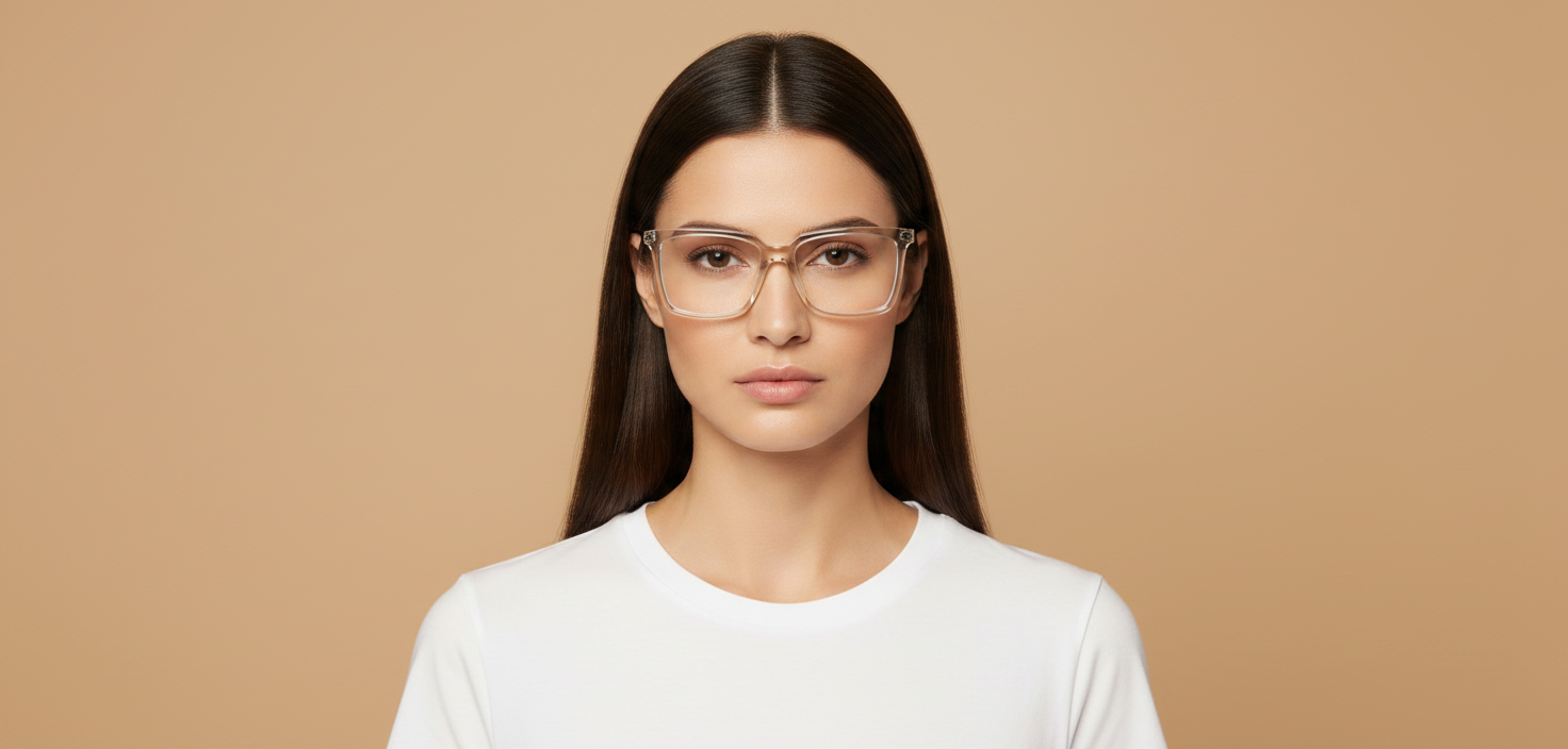 Modelo femenino llevando Gafas Graduadas Miu Miu 08XV 12U1O1 54 16