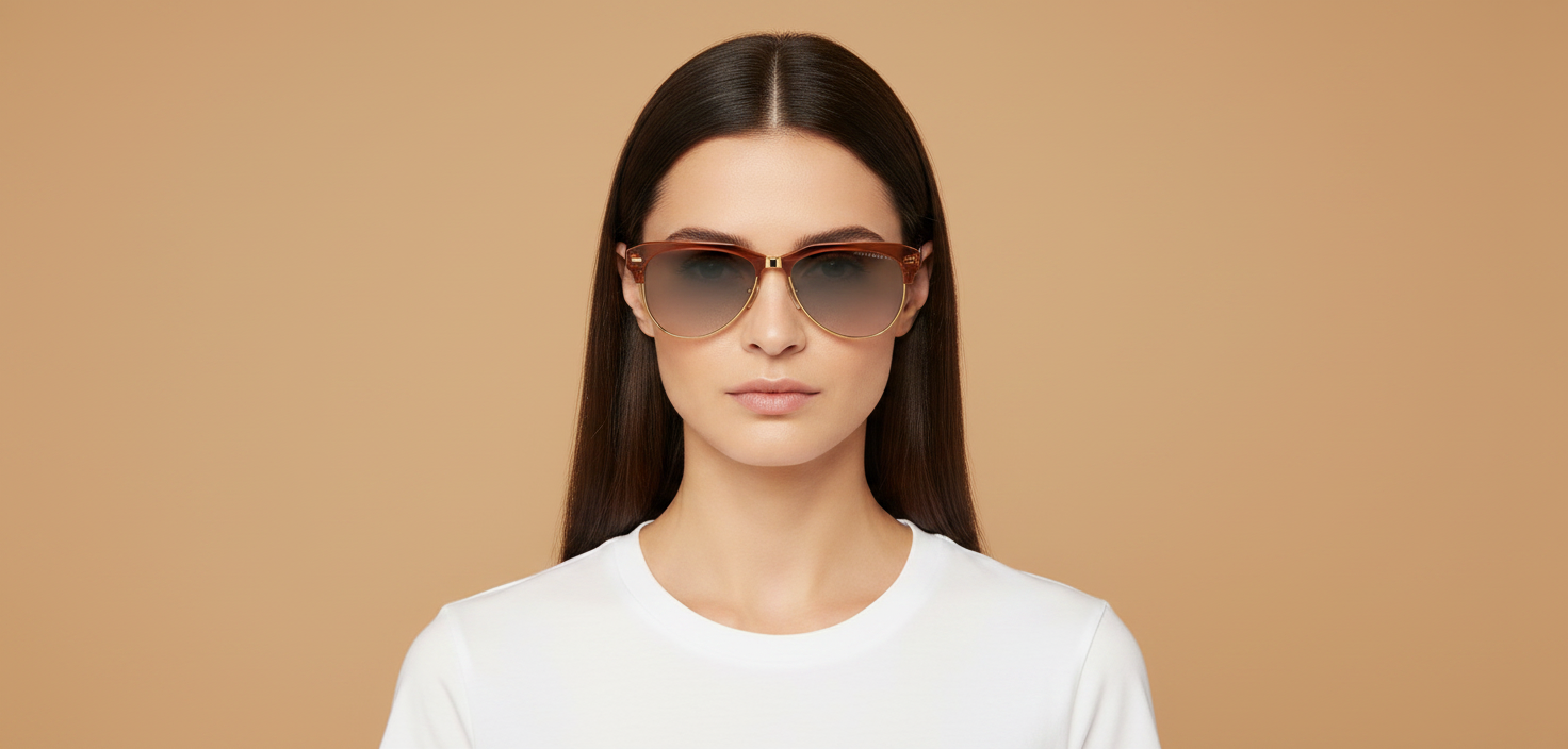 Modelo femenino llevando Gafas de Sol Miu Miu 09ZS 15T8K1 57 16