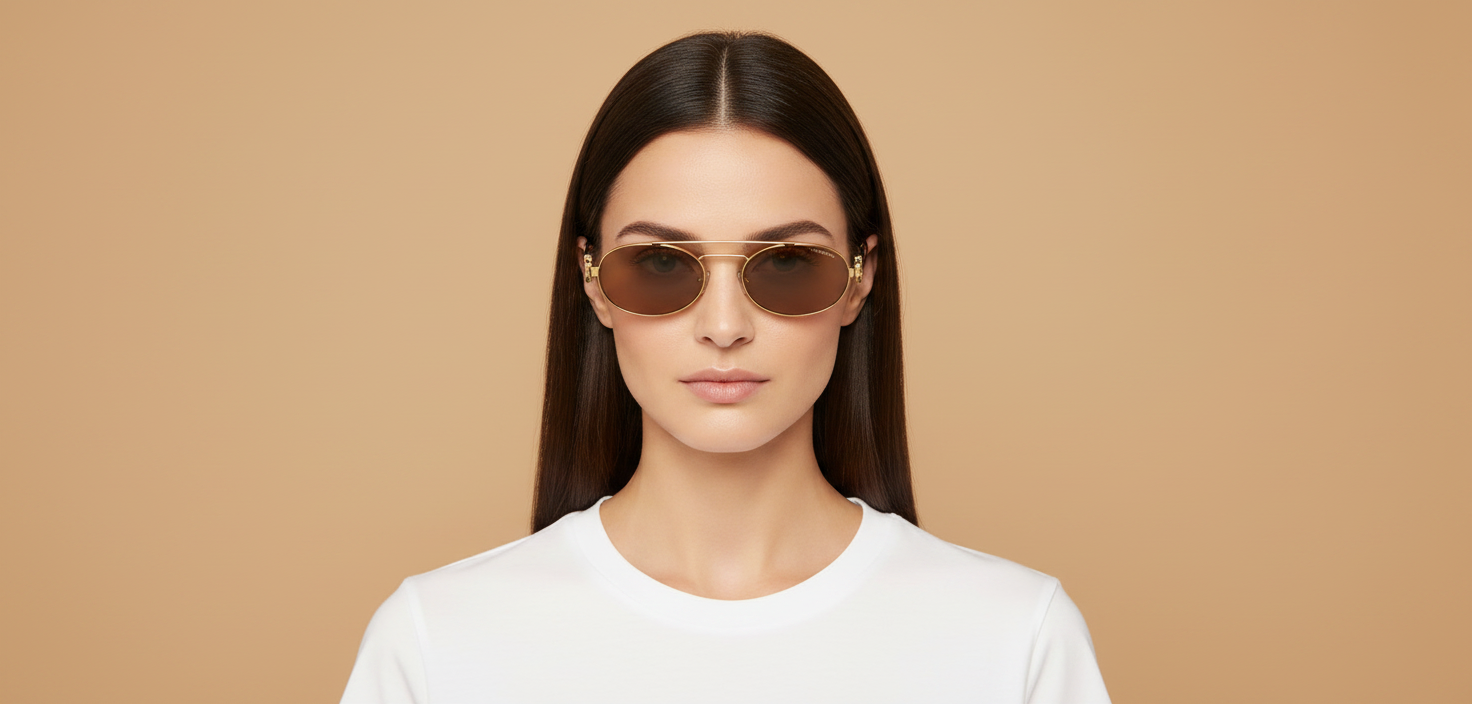 Modelo femenino llevando Gafas de Sol Miu Miu 54ZS 5AK40D 53 19