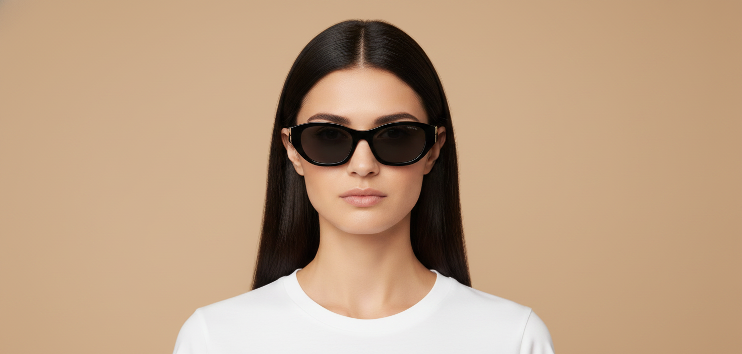 Modelo femenino llevando Gafas de Sol Miu Miu A03S 16K08Z 53 19