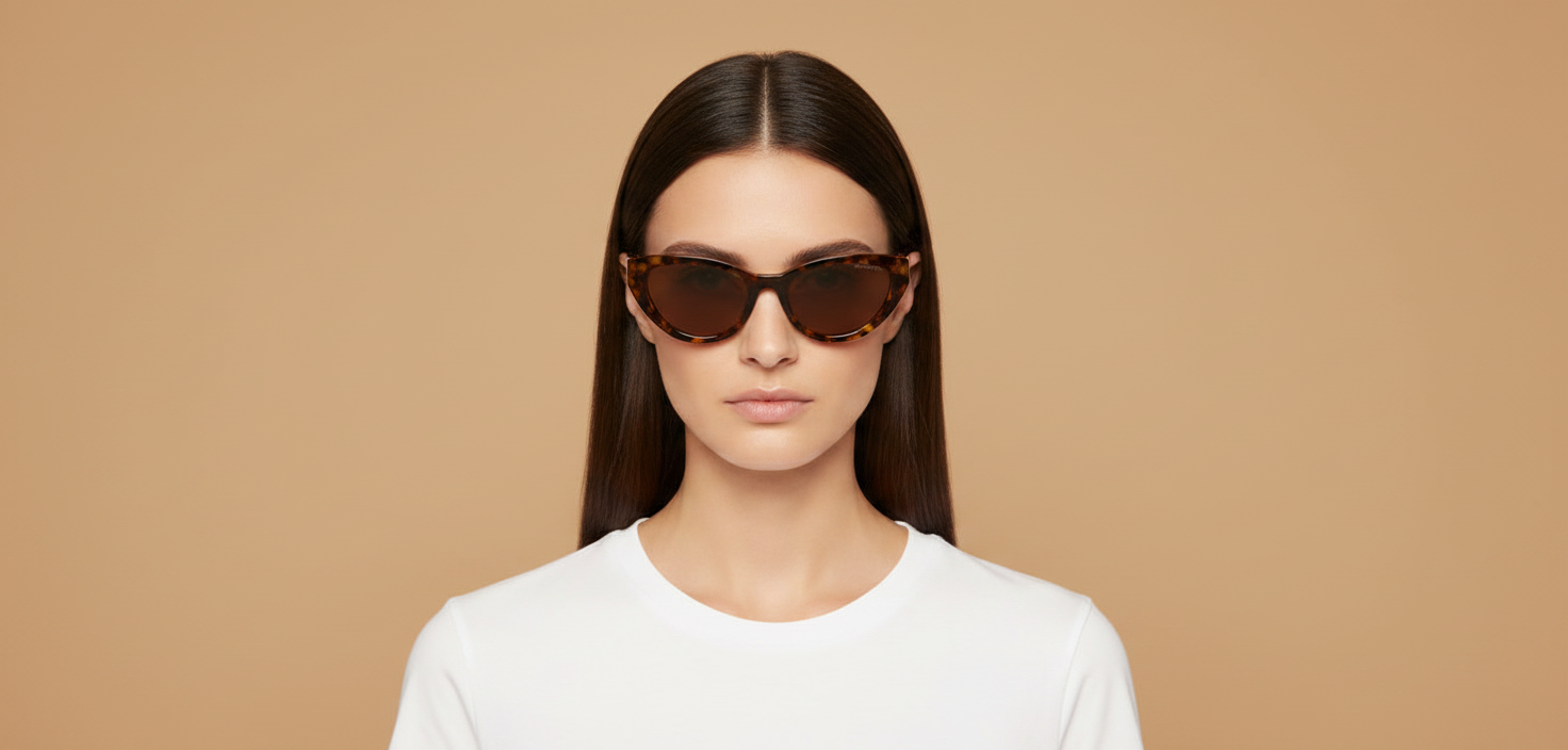 Female model wearing Sunglasses Miu Miu A04S 14L60M 54 20