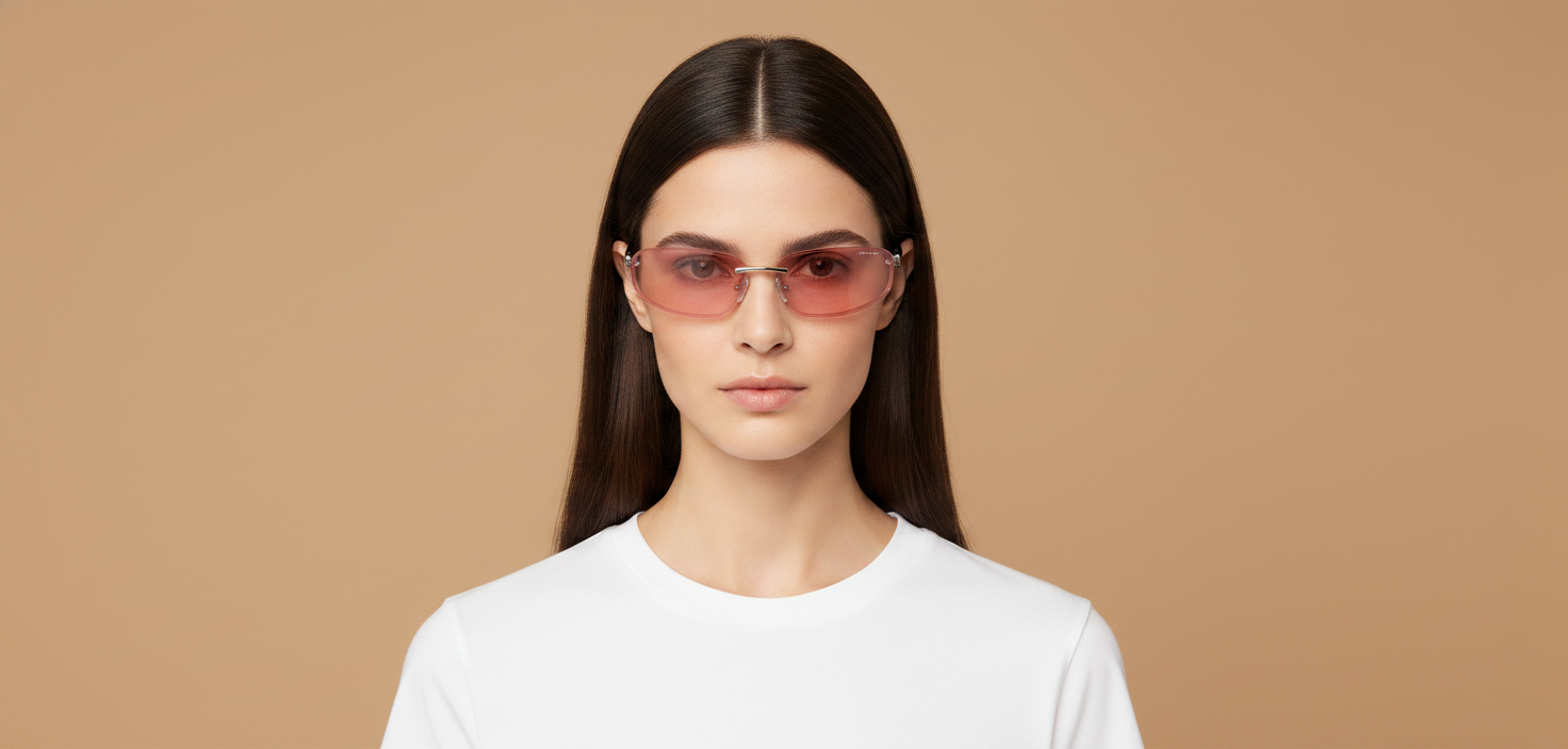 Modelo femenino llevando Gafas de Sol Miu Miu A50S 1BC70J 68 15