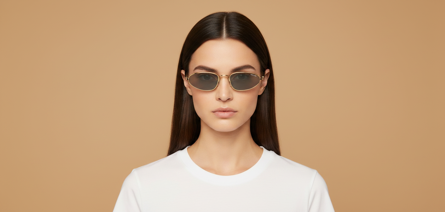 Modelo femenino llevando Gafas de Sol Miu Miu A52S 5AK40O 52 19