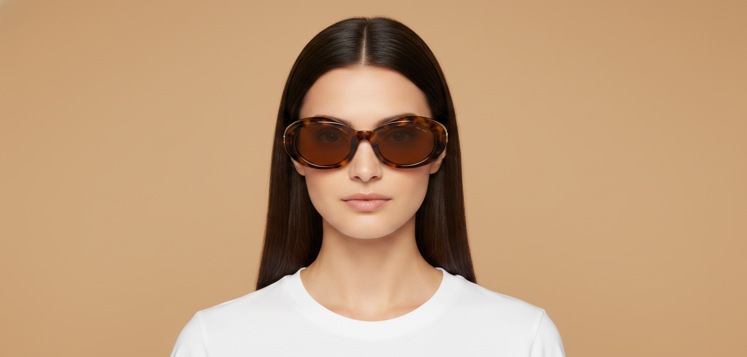 Modèle femme portant Gafas de Sol Miu Miu B09S 14L20V 52 21