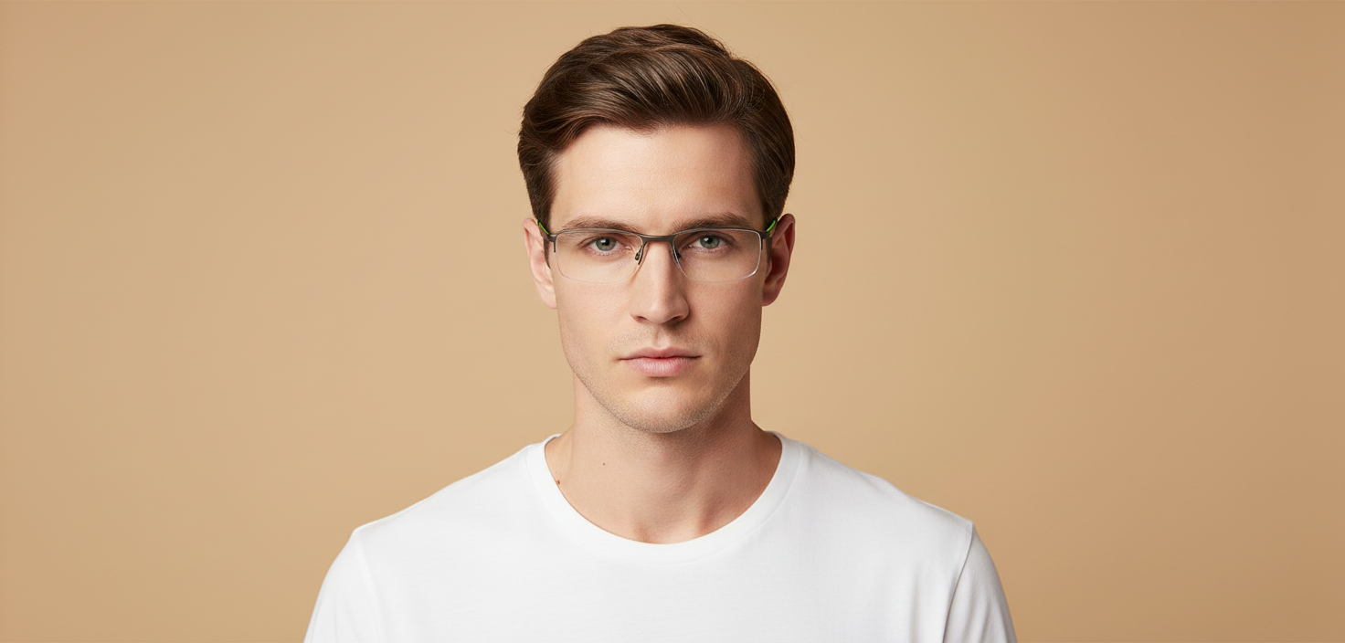 Modèle homme portant Lunettes de Vue Oakley Socket 5.5 OX3218 02 54 18