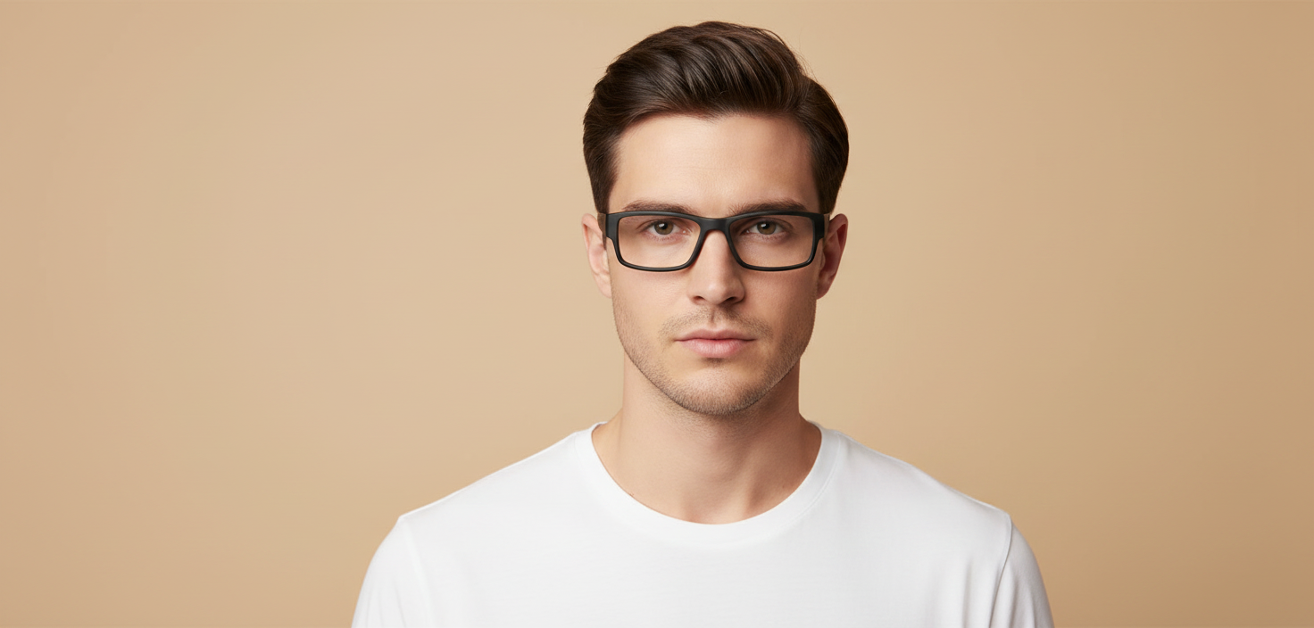 Modelo masculino llevando Gafas Graduadas Oakley Airdrop OX8046 01 53 18