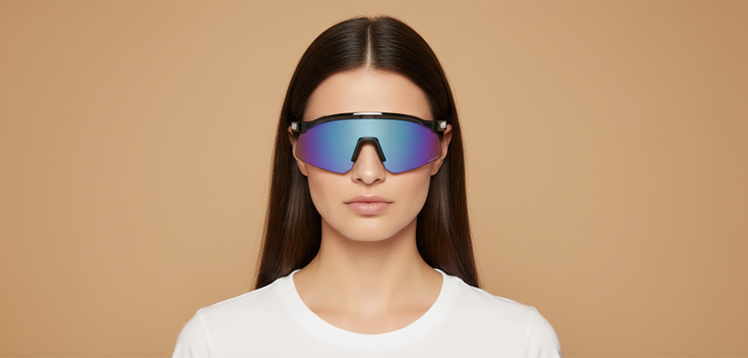 Женская модель в Солнцезащитные очки Oakley Hydra OO9229 04 00 37