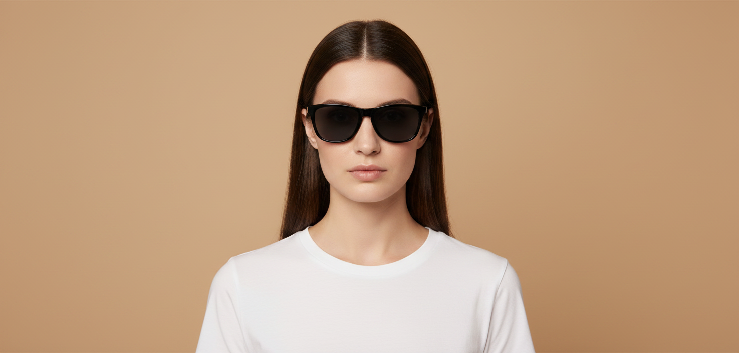 Modelo femenino llevando Gafas de Sol Oakley Frogskins OO9013 24-306 55 17