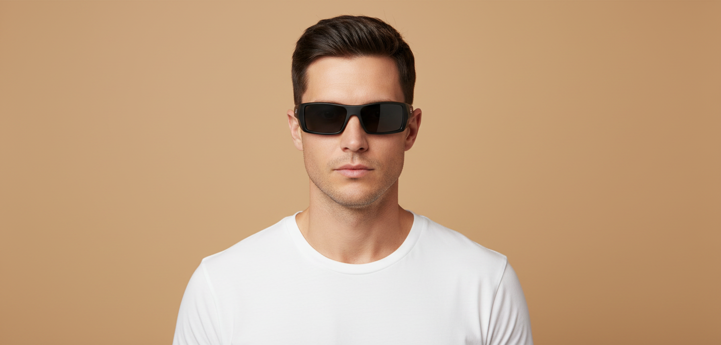 Modelo masculino llevando Gafas de Sol Oakley Gascan OO9014 11-192 60 15