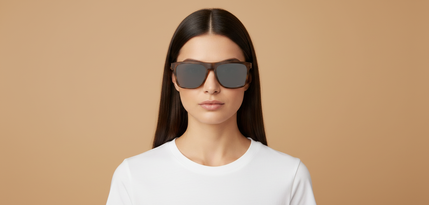 Modelo femenino llevando Gafas de Sol Oakley Leffingwell OO9100 18 57 17