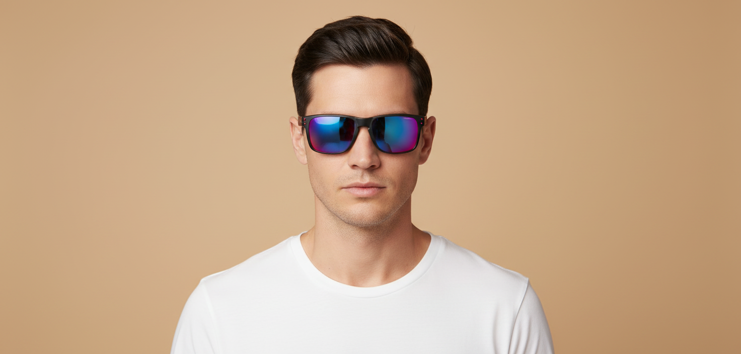 Modelo masculino llevando Gafas de Sol Oakley Holbrook OO9102 36 55 18