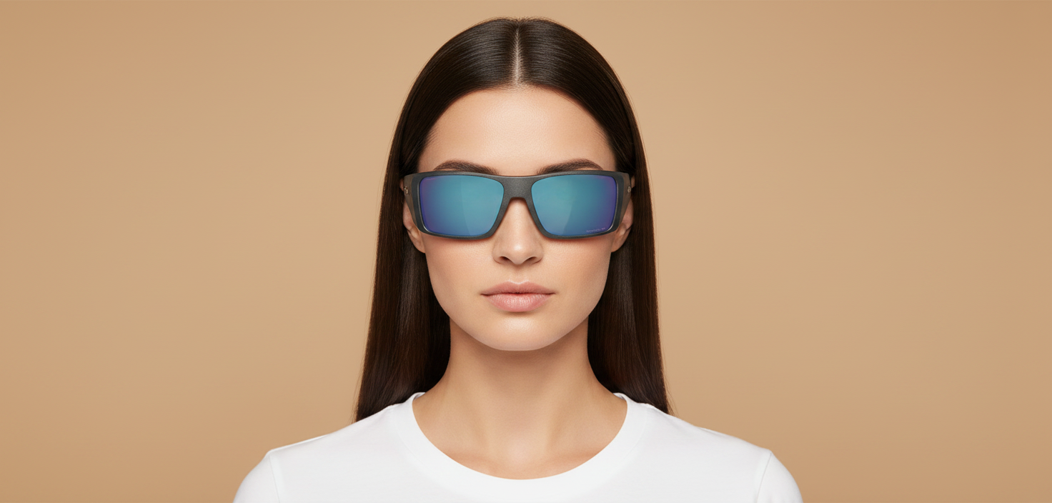 Modelo femenino llevando Gafas de Sol Oakley Heliostat OO9231 13 61 16