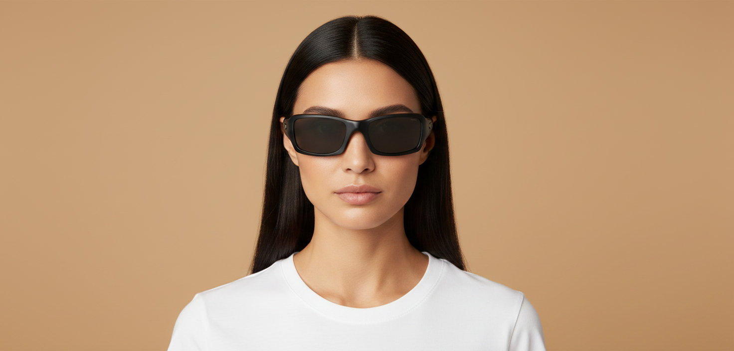 Modelo femenino llevando Gafas de Sol Oakley Five Squared OO9238 10 54 20