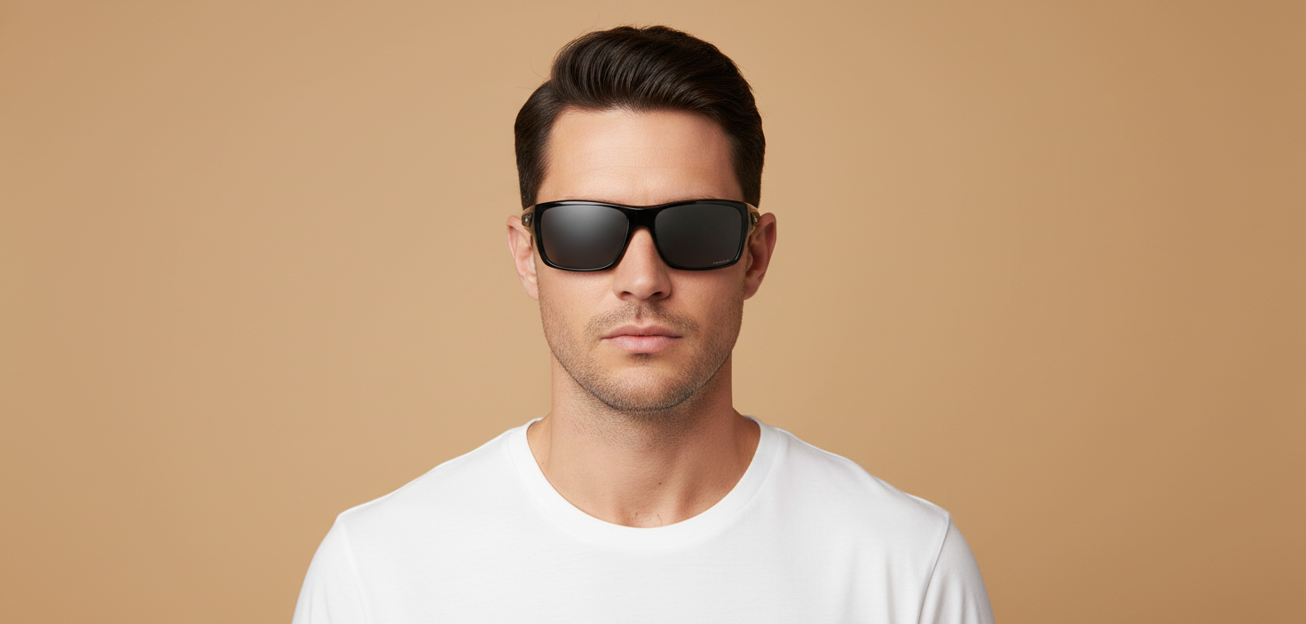 Modelo masculino llevando Gafas de Sol Oakley Turbine OO9263 41 65 17