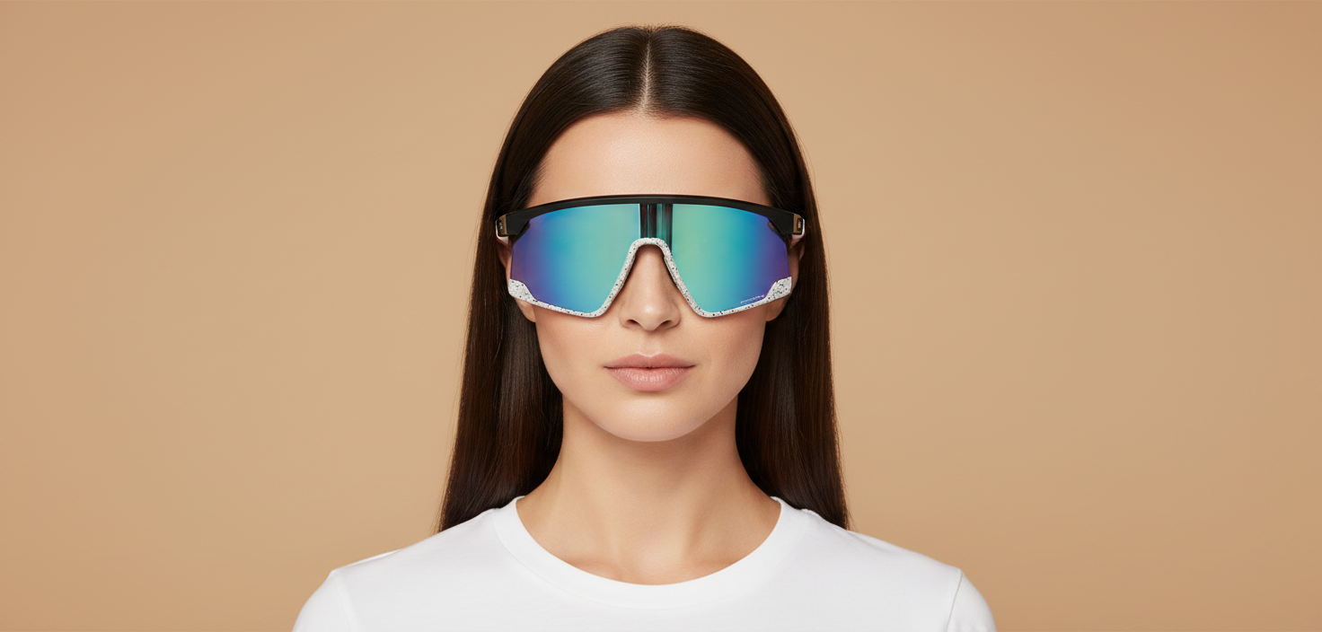 Modelo femenino llevando Gafas de Sol Oakley BXRT OO9280 03 01 39