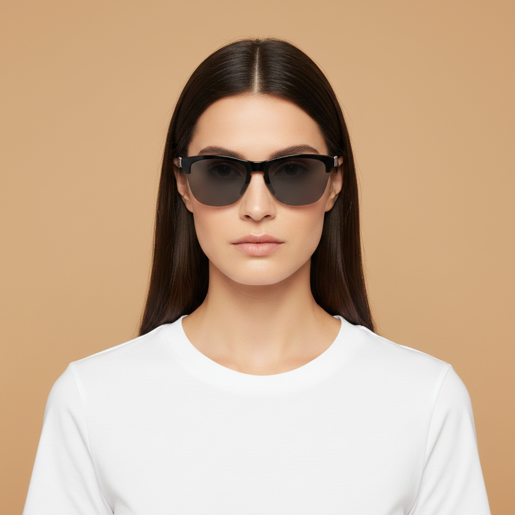 Modelo femenino llevando Gafas de Sol Oakley Frogskins Lite OO9374 53 63 10