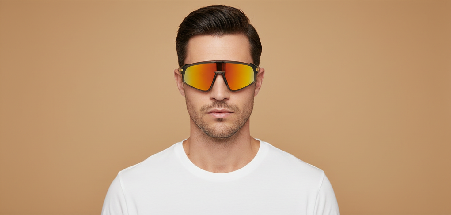 Modelo masculino llevando Gafas de Sol Oakley Latch Panel OO9404 05 35 13