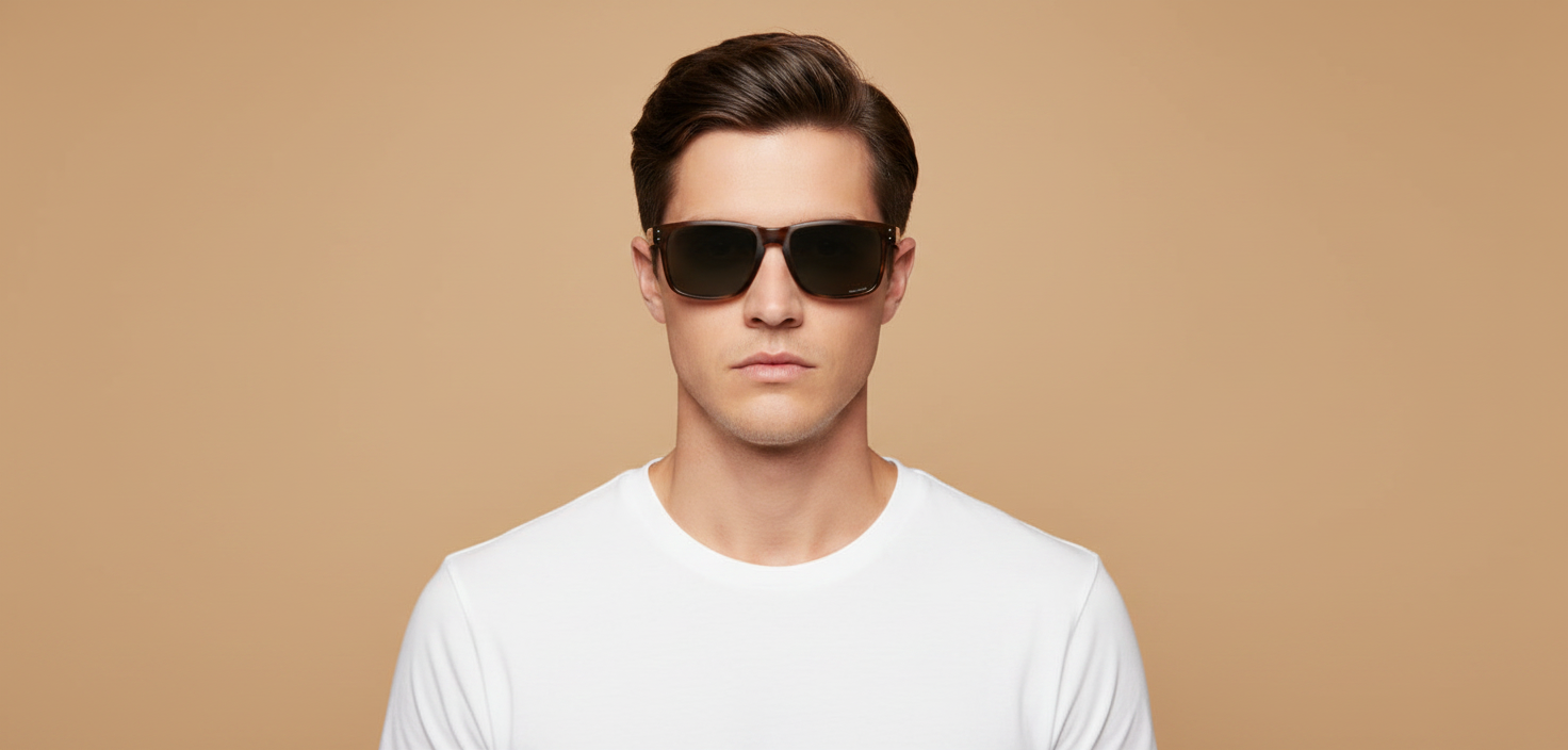 Modelo masculino llevando Gafas de Sol Oakley Holbrook XL OO9417 02 59 18