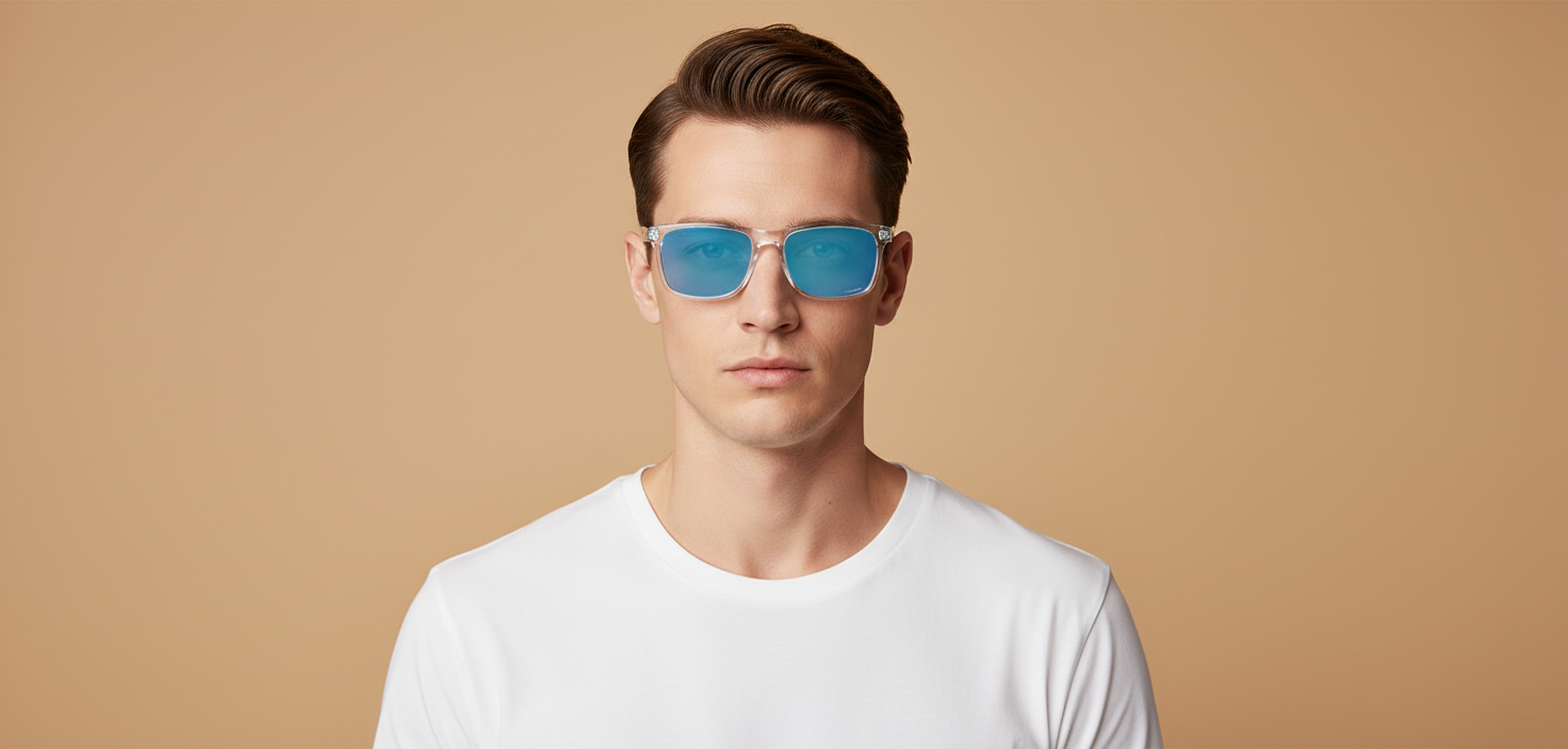 Modelo masculino llevando Gafas de Sol Oakley Sylas OO9448 04 60 17