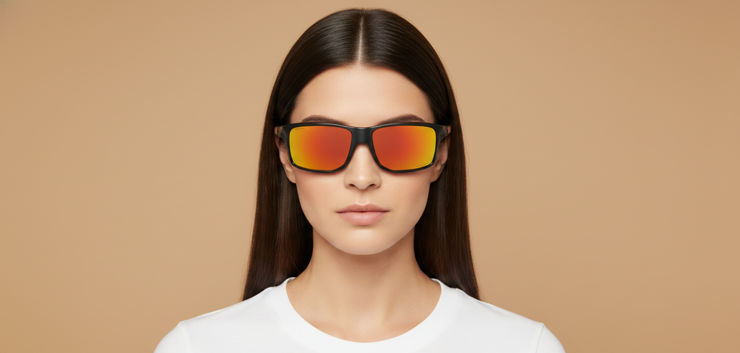 Modelo femenino llevando Gafas de Sol Oakley Gibston OO9449 05 61 17