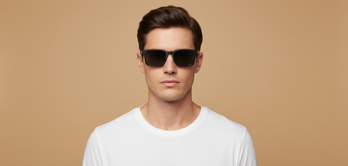 Modelo masculino llevando Gafas de Sol Oakley Exchange Sun OO9483 01 56 17
