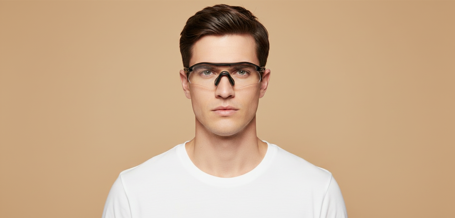 Modelo masculino llevando Gafas de Sol Oakley Radar Plate OO9495D 02 36 13