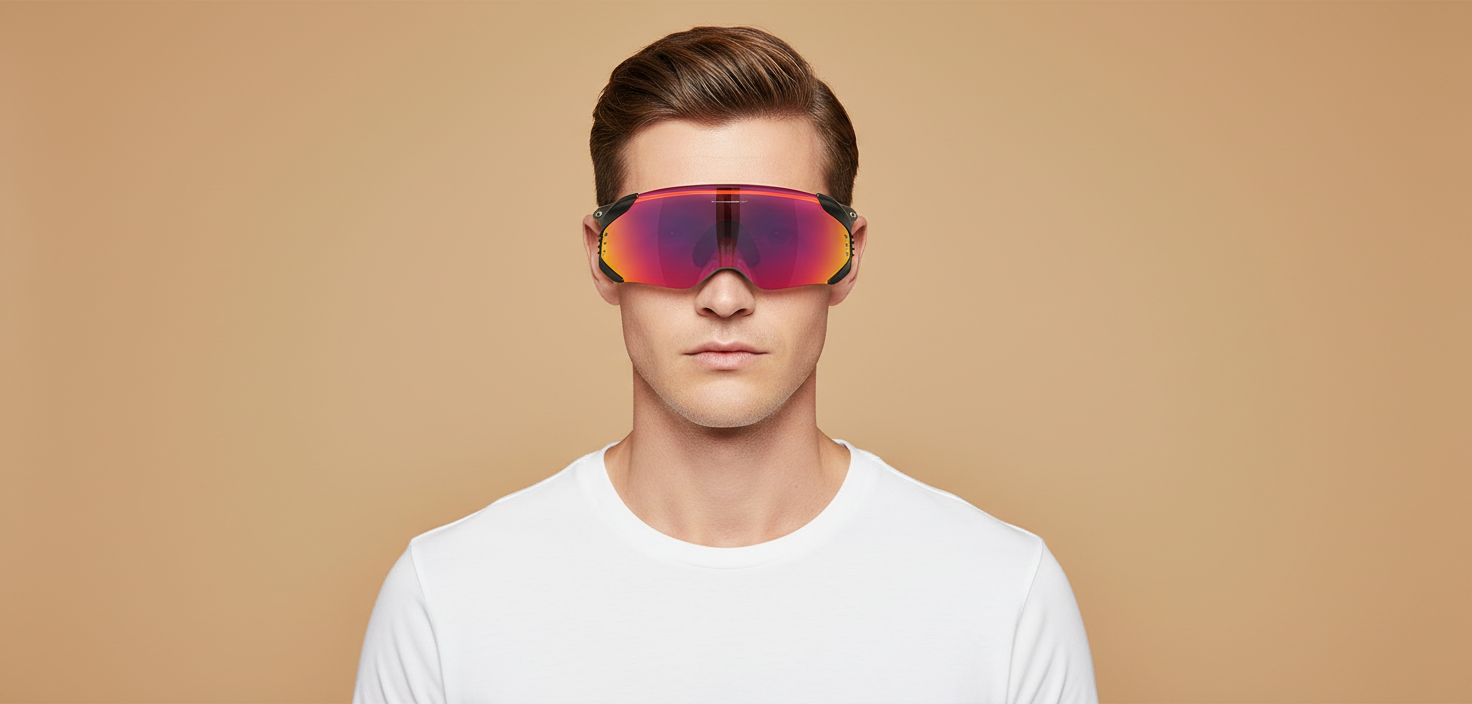 Modelo masculino llevando Gafas de Sol Oakley Velo Kato OO9501 01 52 15