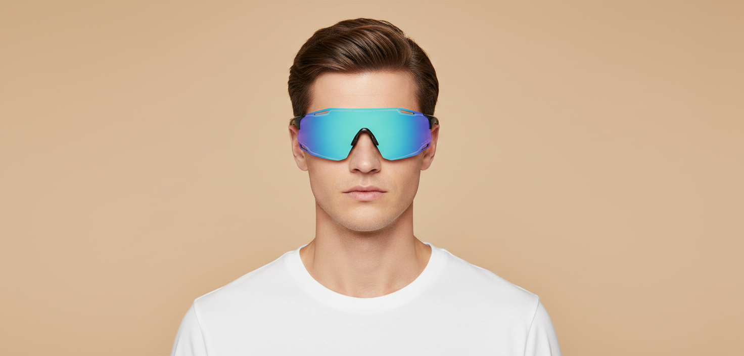 Modelo masculino llevando Gafas de Sol Oakley Cybr Dyno OO9513D 02 39 13