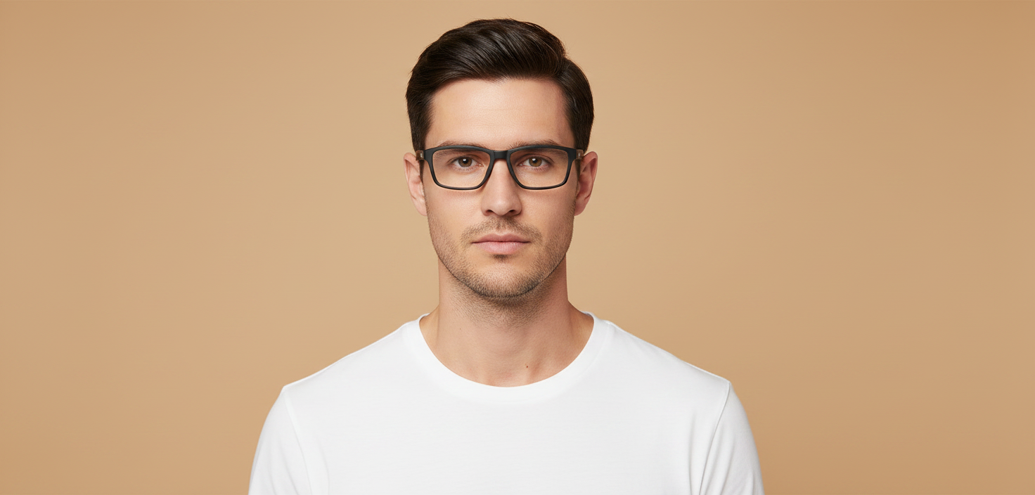 Modelo masculino llevando Gafas Graduadas Oakley Metalink OX8153 01 57 17