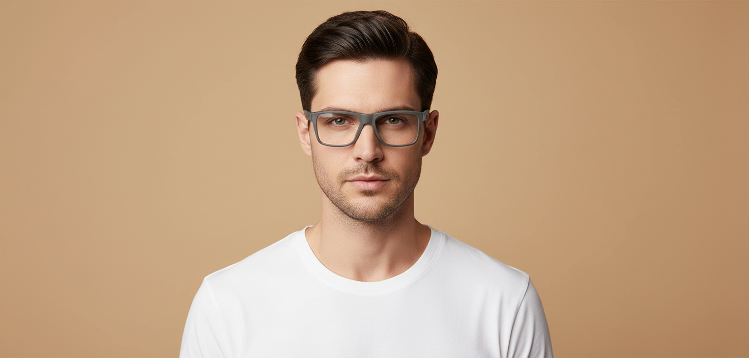 Modelo masculino llevando Gafas Graduadas Oakley Bunt OY8026 02 48 15