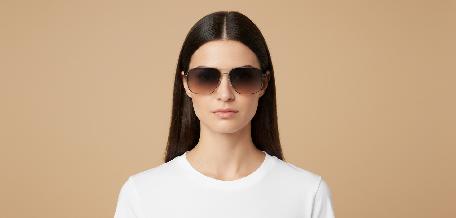 Modelo femenino llevando Gafas de Sol Oliver Peoples 1150S 528932 58 15
