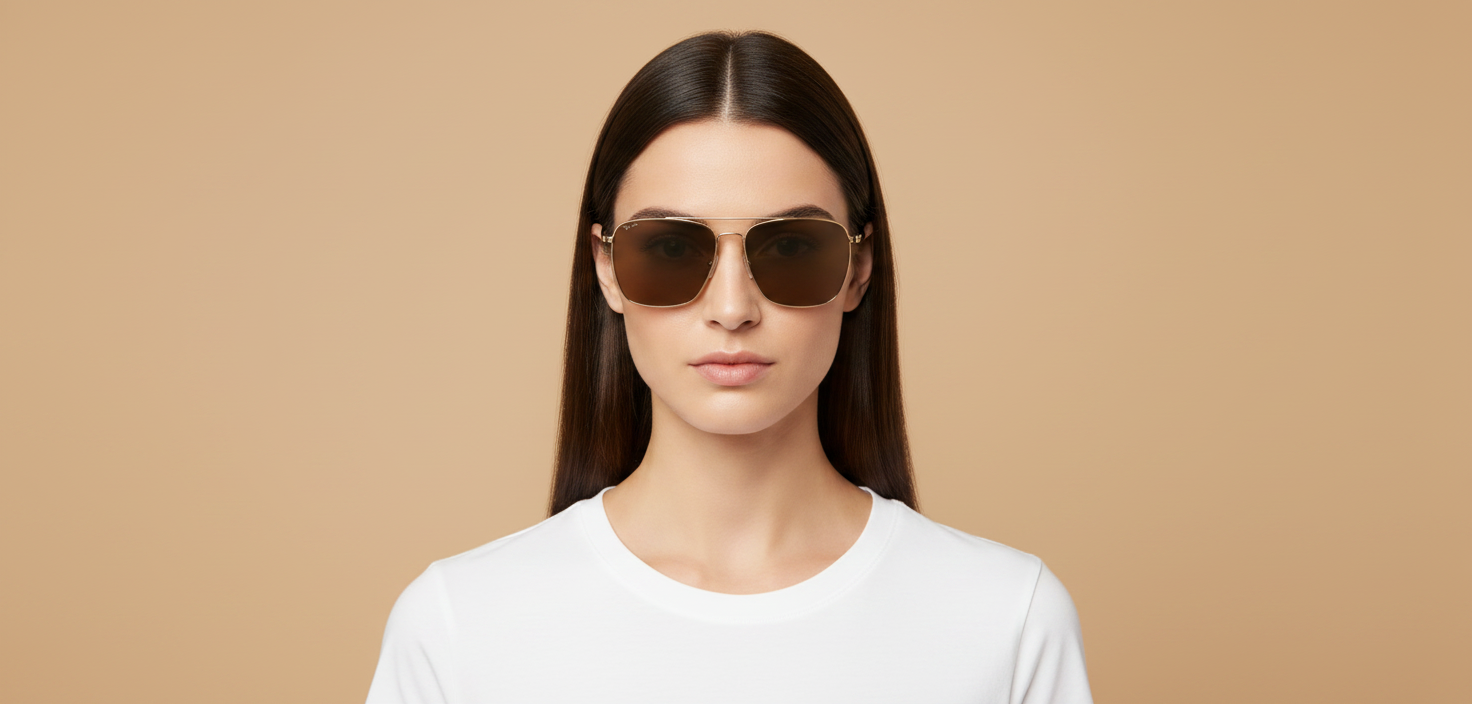 Female model wearing Gafas de Sol Oliver Peoples Tk-15 OV1365ST 5035P1 53 18