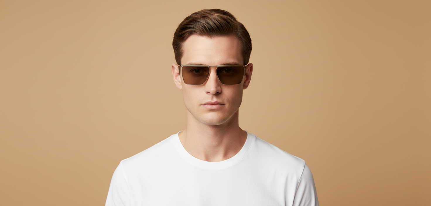 Male model wearing Gafas de Sol Oliver Peoples Edition 2 OV1370ST 503553 59 15