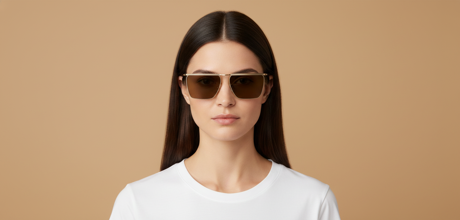 Female model wearing Gafas de Sol Oliver Peoples Edition 2 OV1370ST 503553 59 15