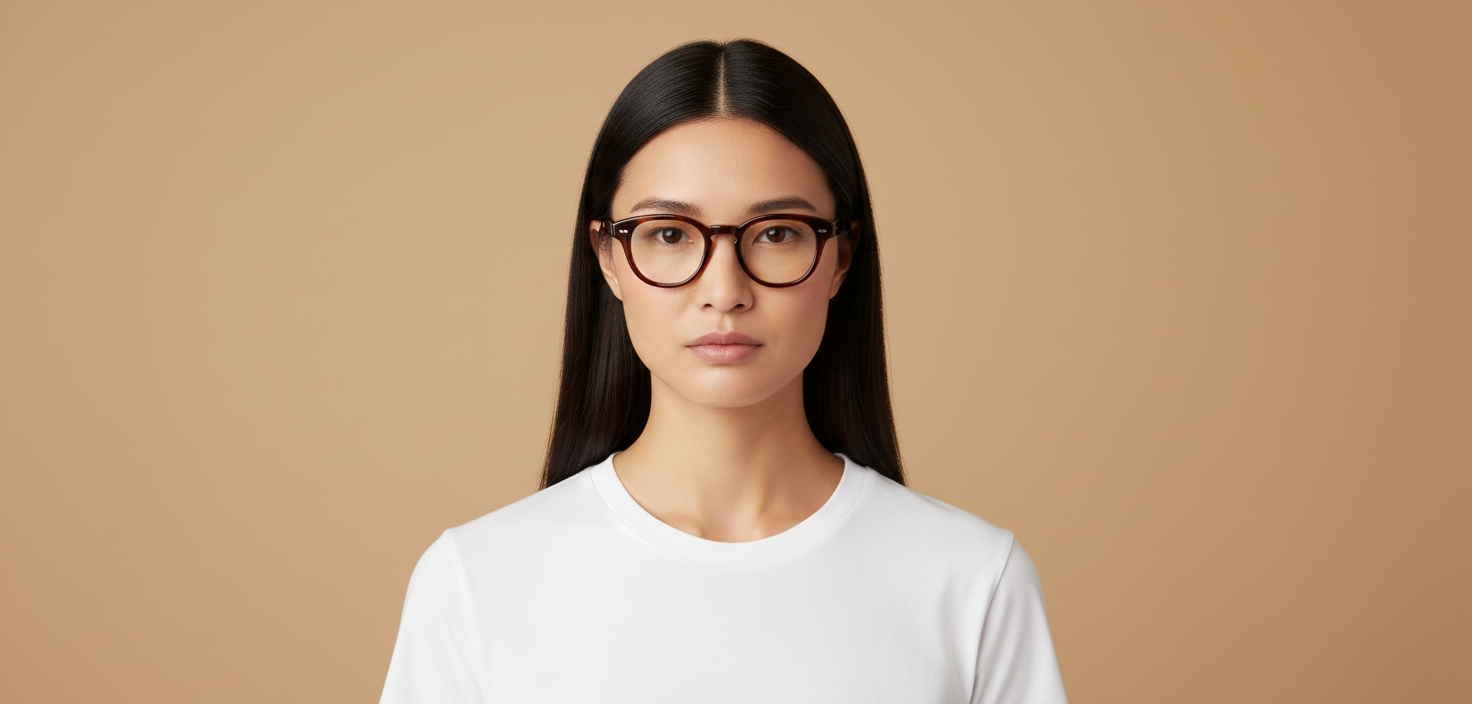 Weibliches Modell trägt Korrektionsbrillen Oliver Peoples Cary Grant OV5413U 1679 48 22