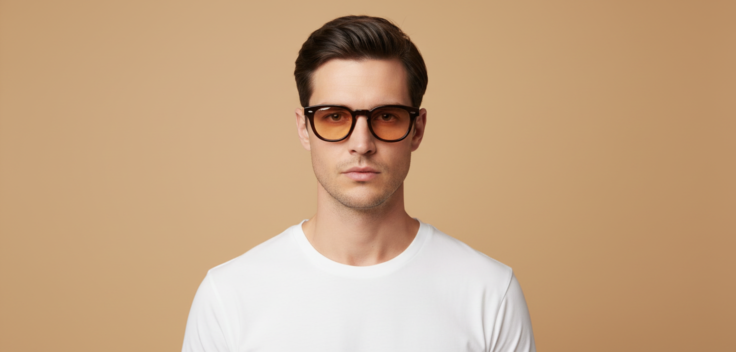 Männliches Modell trägt Korrektionsbrillen Oliver Peoples N.02 OV5529U 1731 46 20