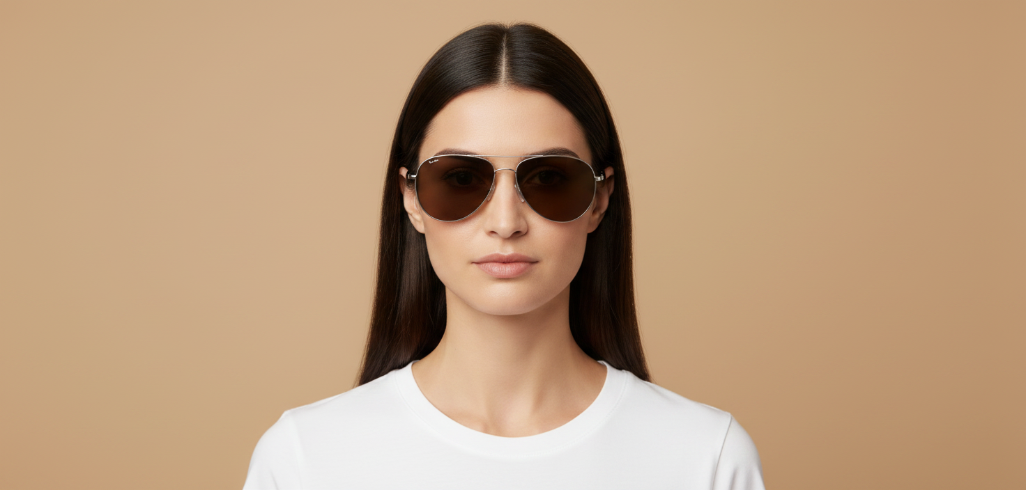 Женская модель в Gafas de Sol Oliver Peoples Benedict OV1002S 5036GN 59 16