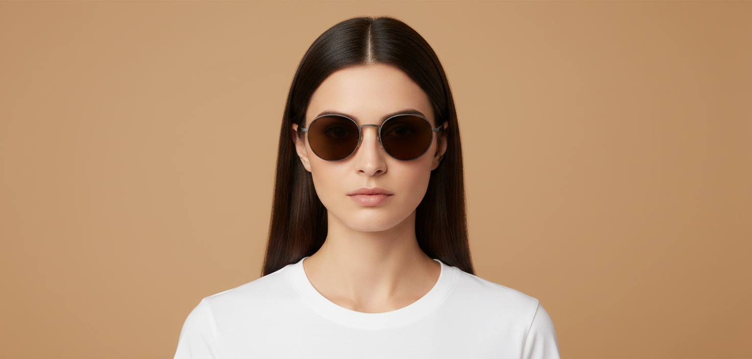Modelo femenino llevando Gafas de Sol Oliver Peoples Altair OV1306ST 525457 50 20