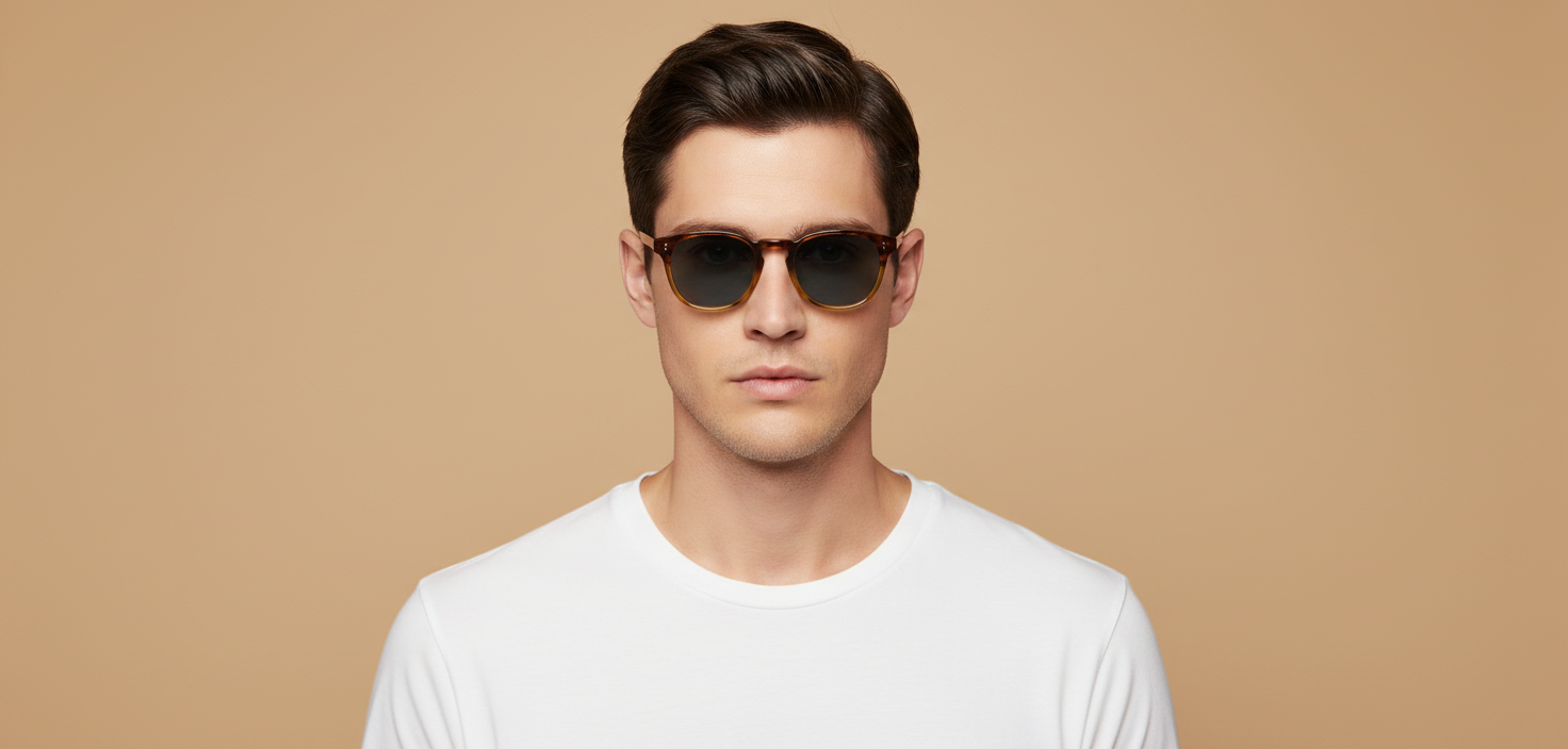 Modelo masculino llevando Gafas de Sol Oliver Peoples Finley Esq OV5298SU 1409R8 51 20