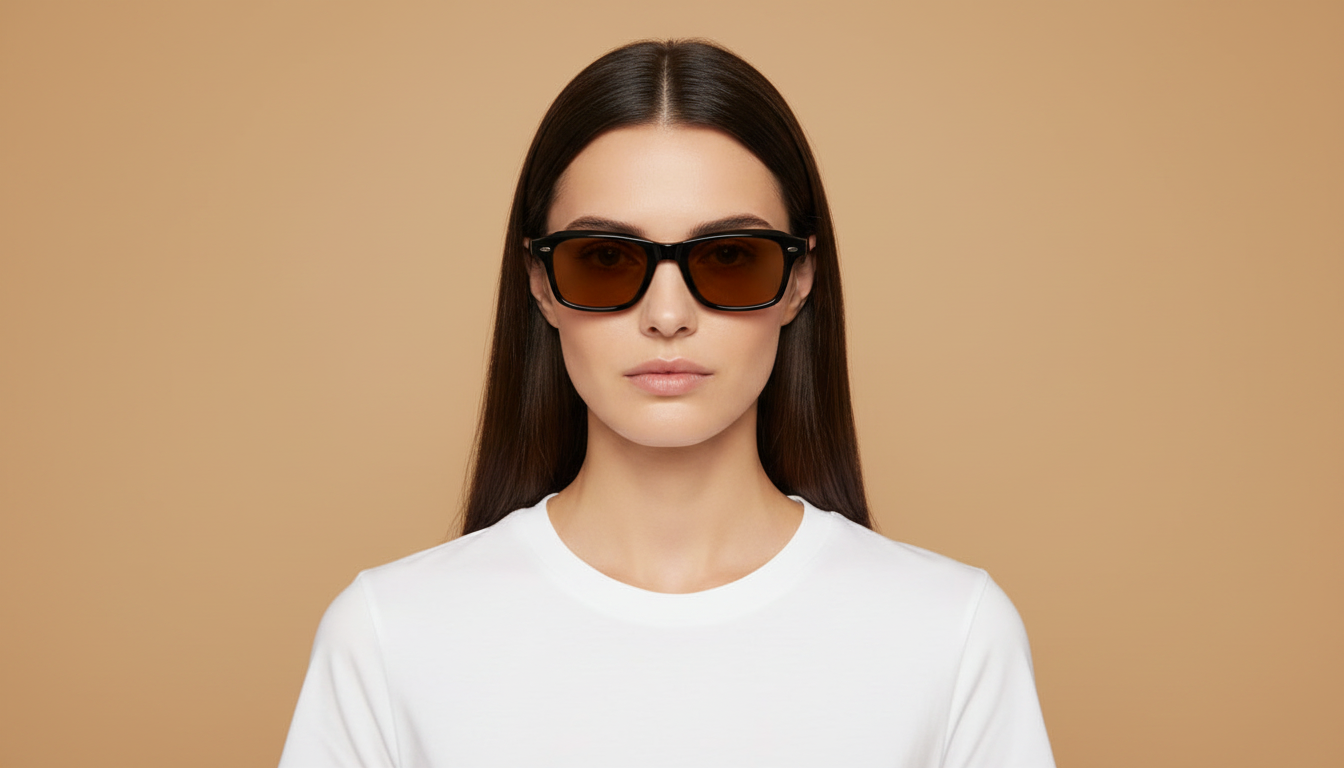 Modelo femenino llevando Gafas de Sol Oliver Peoples OV5588SU 1731GH 49 20